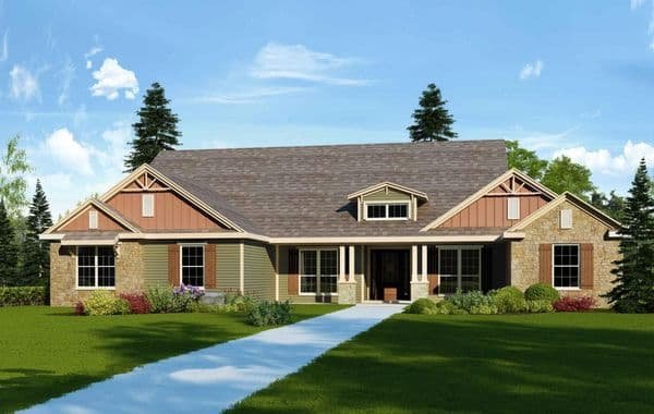 Hillsboro B custom home floor plan