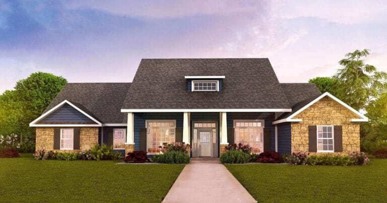 Kendall custom home floor plan