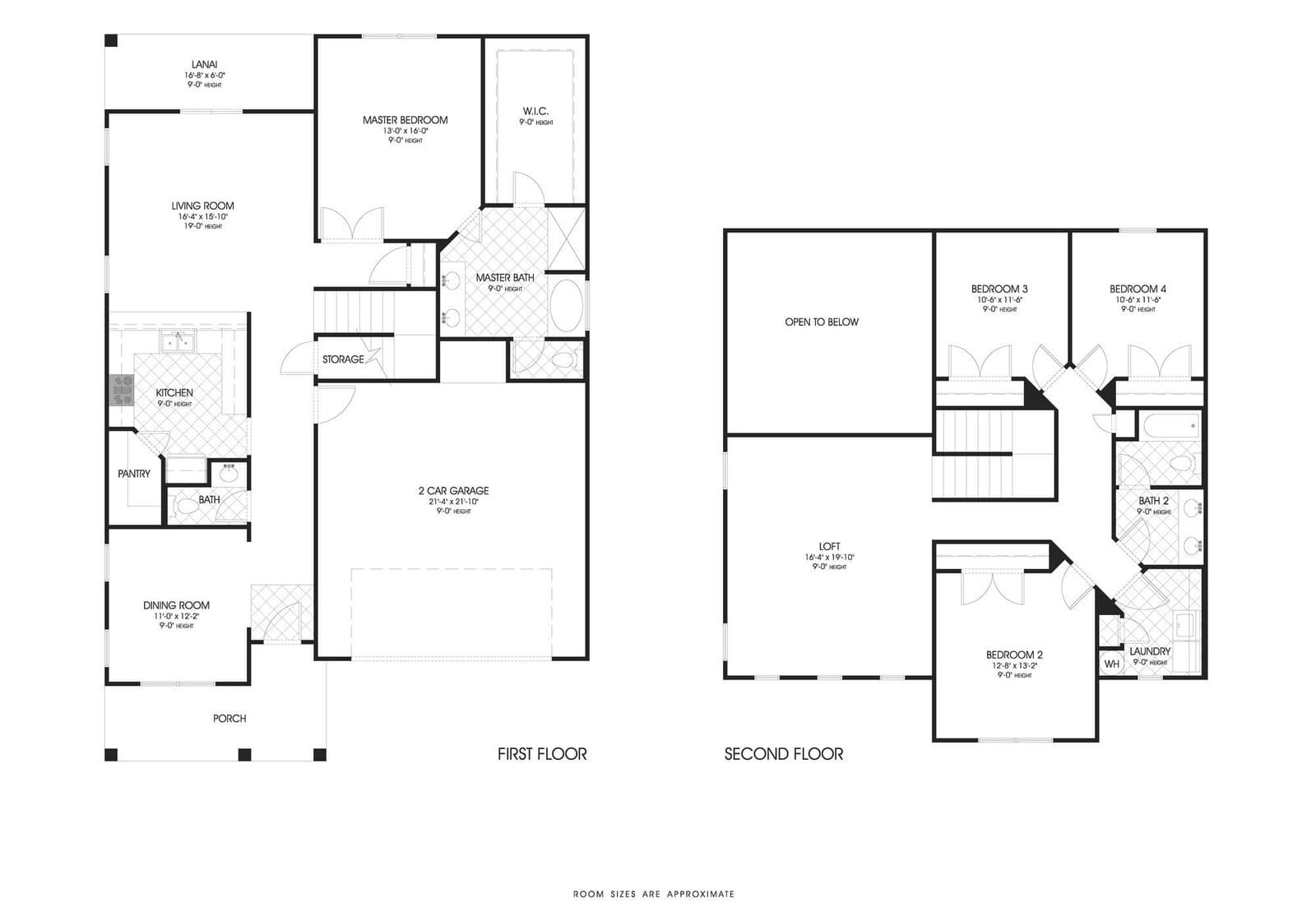 Seymour A custom home floor plan - 4 Bed / 2.5 Bath / 2,538 Sq Ft