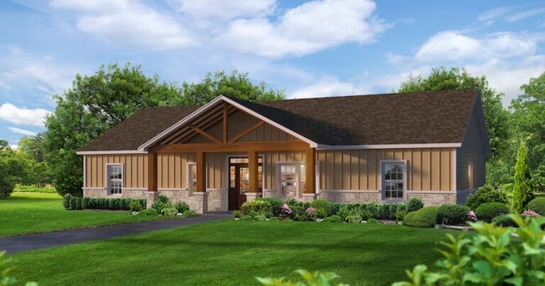 Bowie custom home floor plan