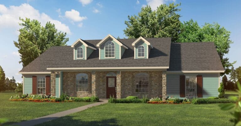 Cottage II custom home floor plan